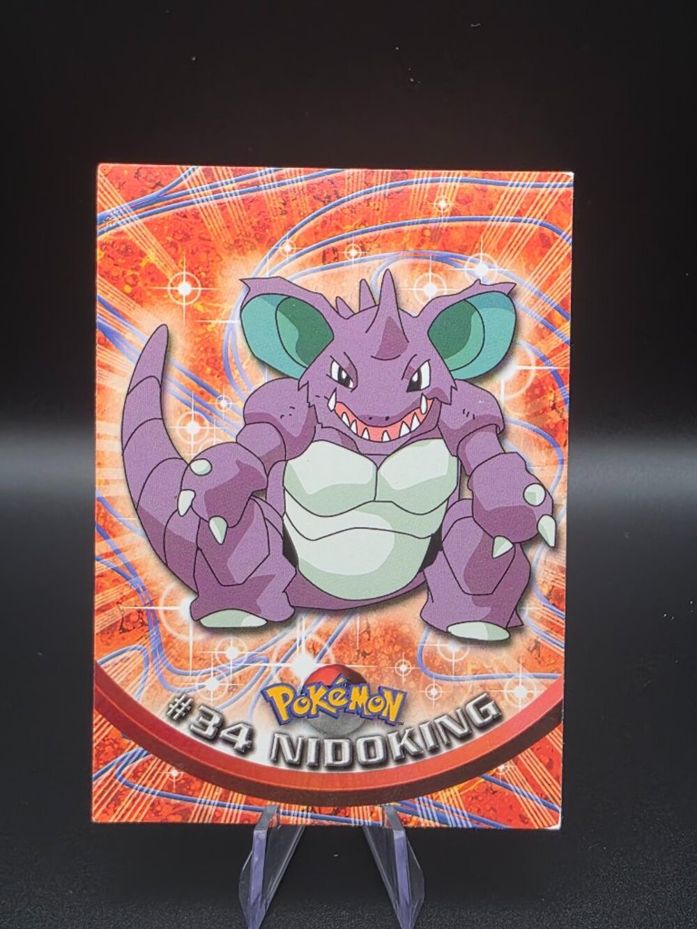 HP+ BLACK Label 1999 Topps TV Animation Series 1 #34 NIDOKING Pokemon